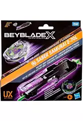 Beyblade X Set de lanceur Victory Grip avec Saber Samurai 2-70L