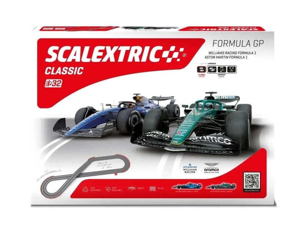Scalextric Classic 1:32 Circuit Formula GP avec 2 véhicules