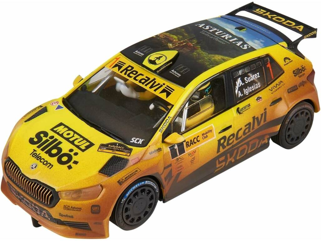 Scalextric Classic 1:32 Voiture Skoda Fabia WRC 2 de José Antonio Suárez