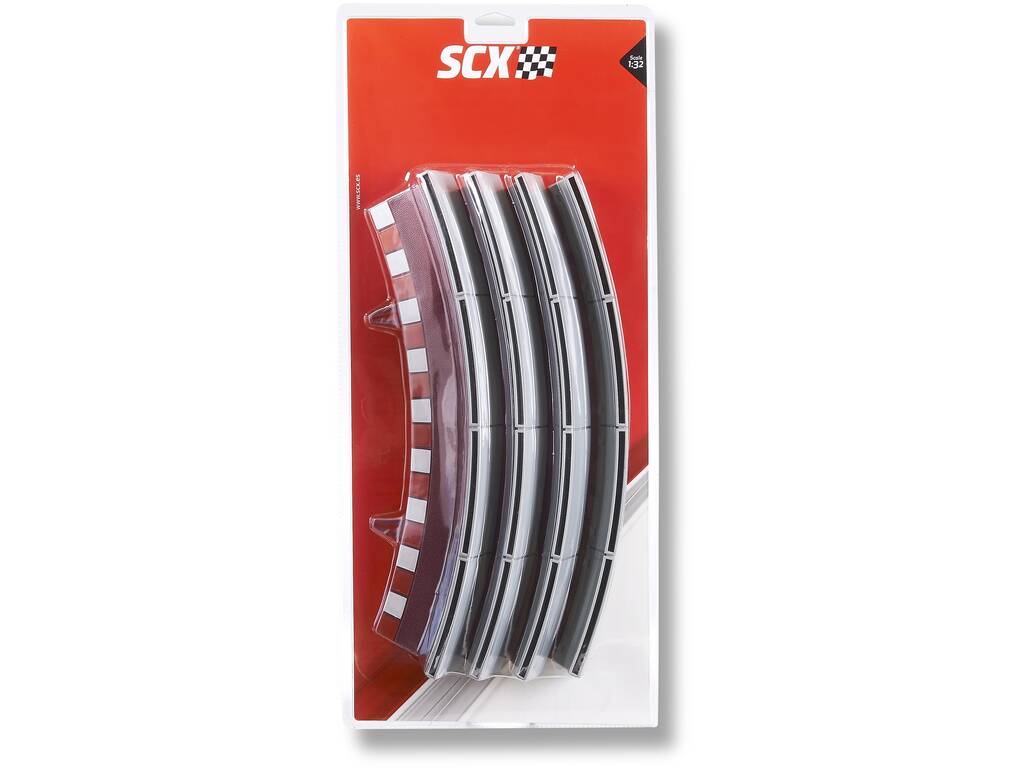Scalextric Classic 1:32 Pack 4 Bordes y Vallas Curva Standard R2