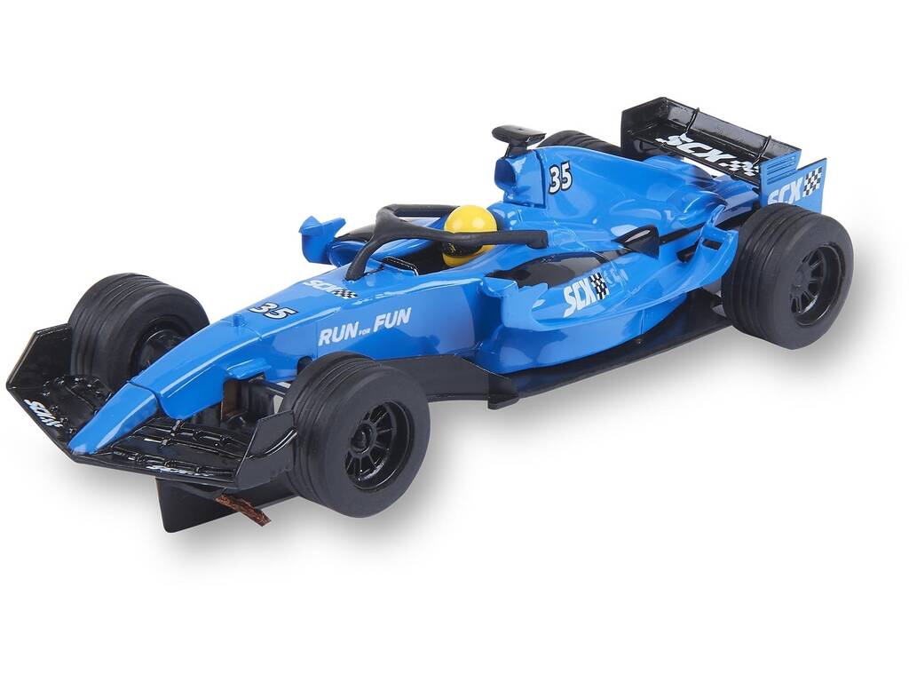 Scalextric Compact Voiture de Formule 1 Bleue
