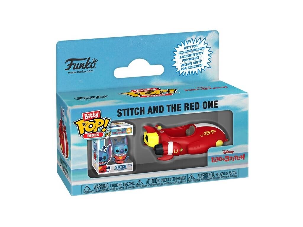 Funko Pop Bitty Rides Disney Lilo y Stitch Figura Stitch con The Red One