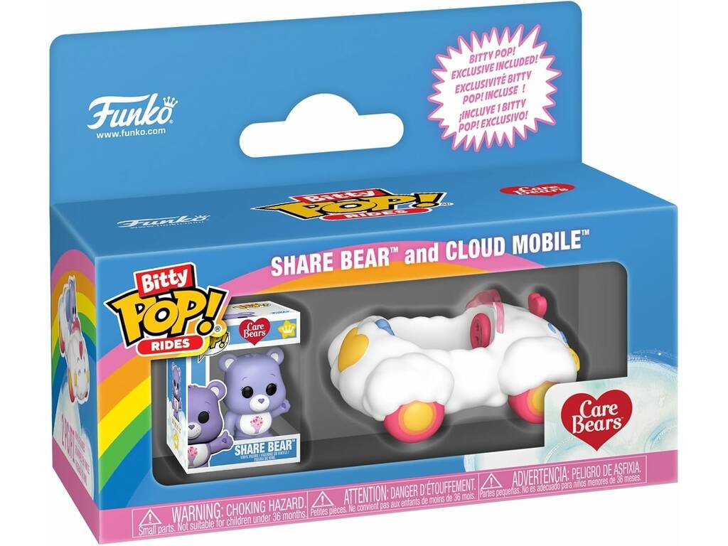 Funko Pop Bitty Rides Osos Amorosos Figura Share Bear con Cloud Mobile