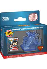 imagen Funko Pop Bitty Towns Superman Figura Superman con Fortaleza de la Soledad