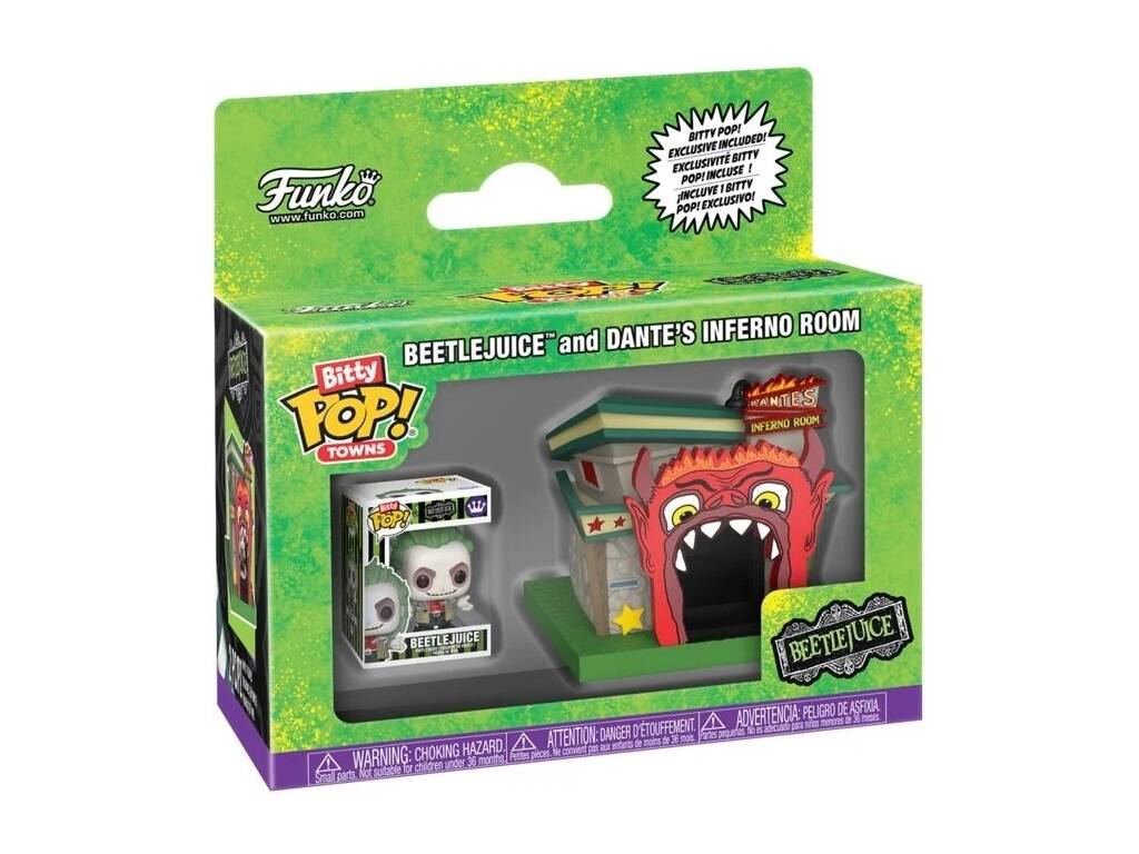 Funko Pop Bitty Towns Beetlejuice Figura Beetlejuice con Dante’s Inferno Room