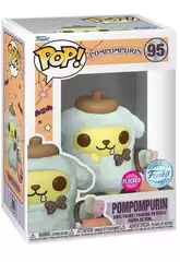 Funko Pop Pompompurin Sanrio Figurine Pompompurin Flocked avec sac citrouille