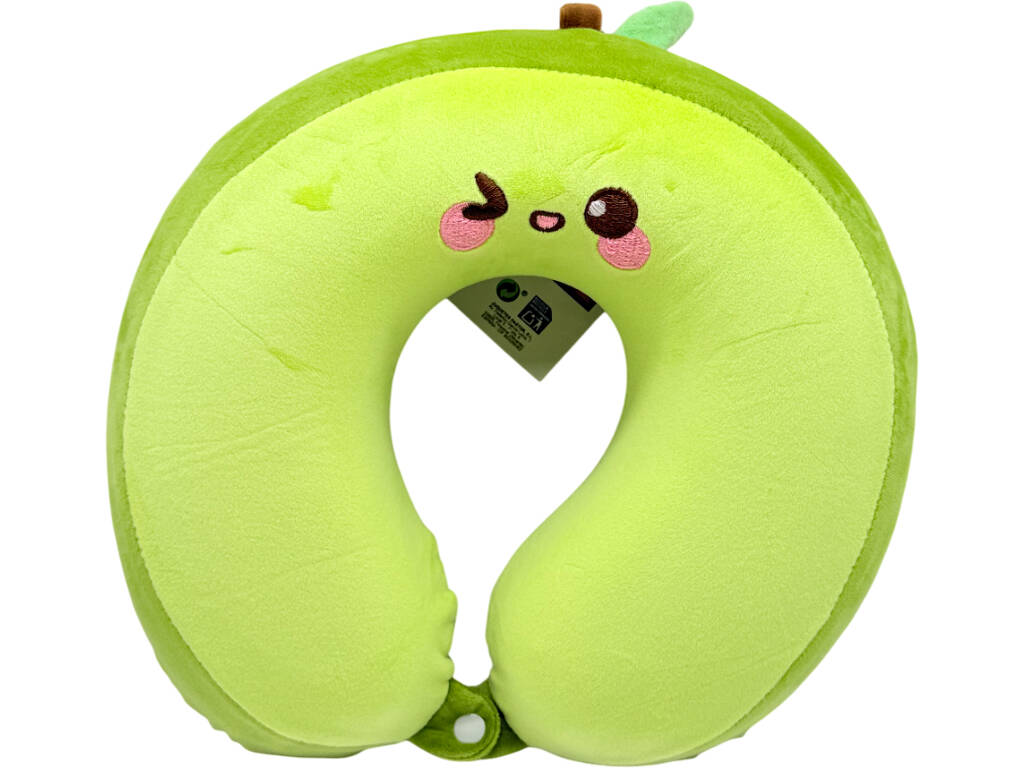 Oreiller de voyage pour la nuque Pomme verte 27 x 27 cm