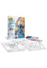 Stitch Colorea Sin Manchas de Crayola avec des pochoirs et 4 feutres