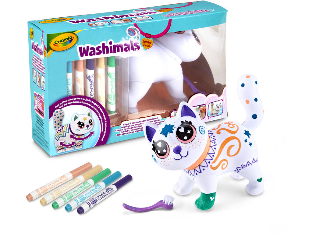 Washimals Jumbo Pets La Grande Jenny Articulée de 15 cm