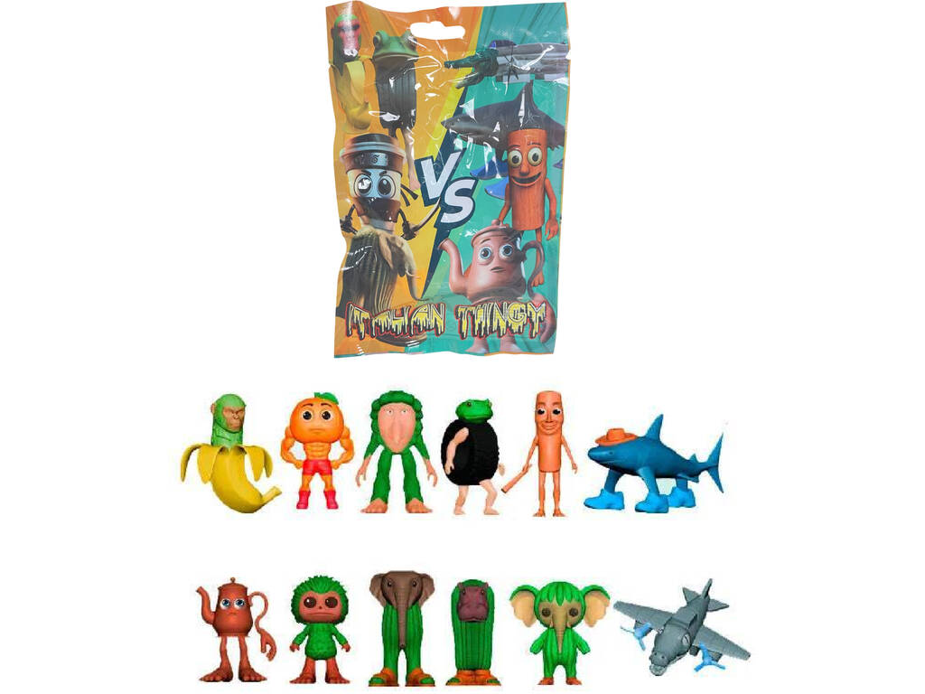 Italian Brainrot Sachet Italian Thingy avec Figurine Surprise et 3 Cartes à collectionner