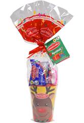 Petit verre de Noël avec friandises