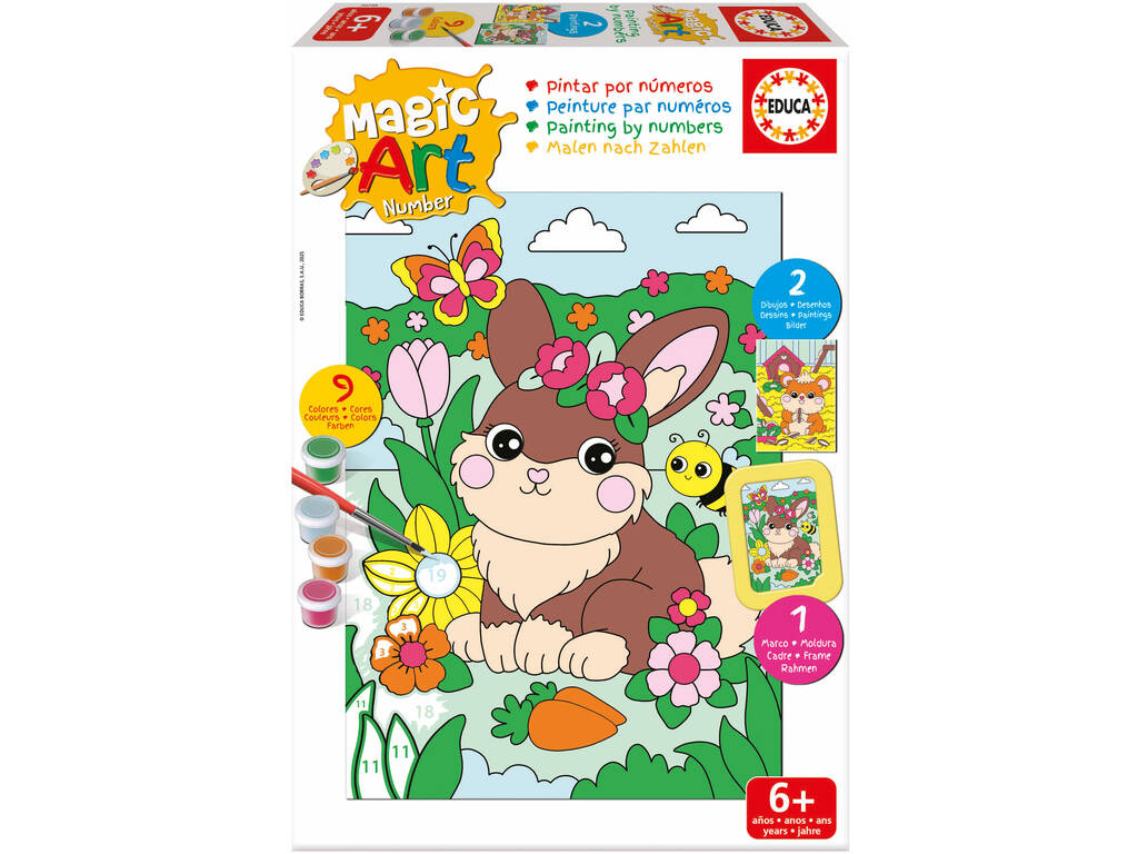 Magic Art Number Set Peindre par numéros Animaux domestiques