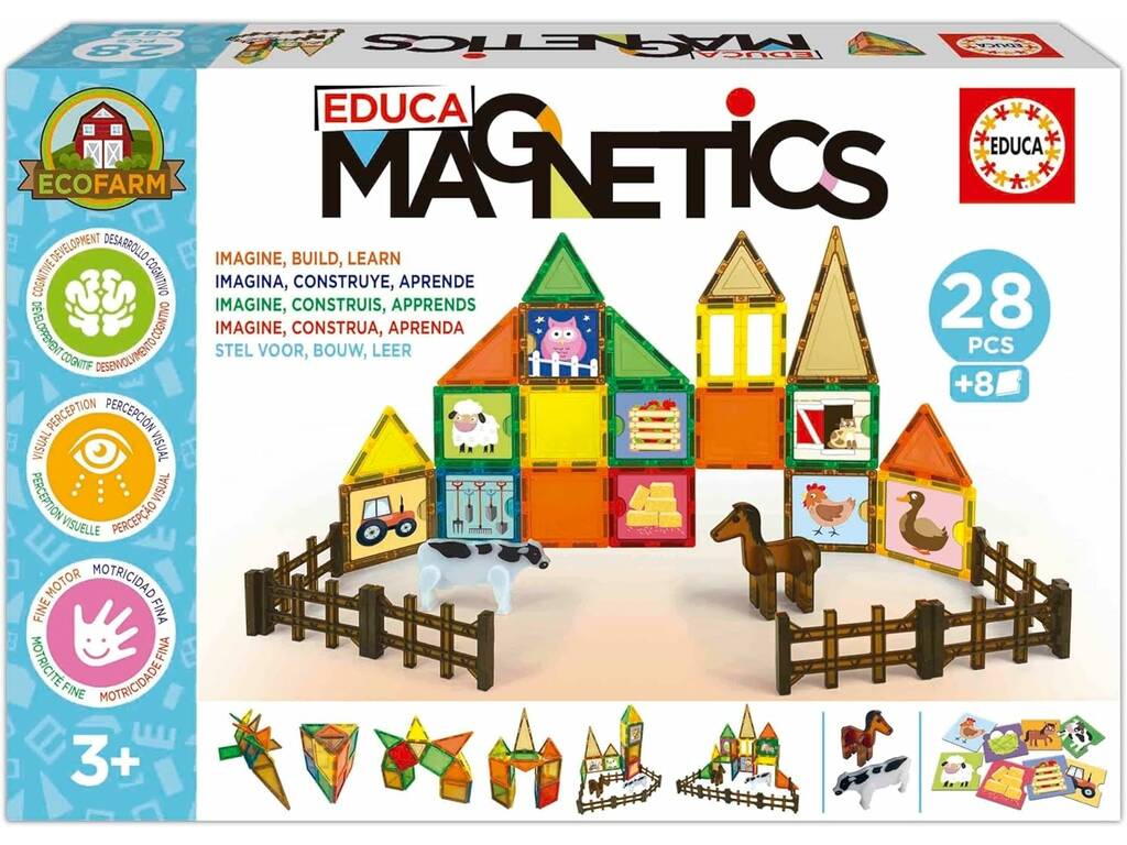 Educa Magnetics Ecofarm 28 pièces