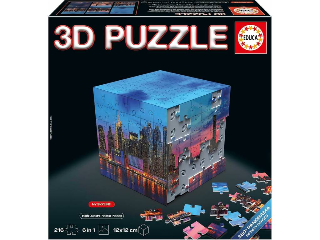 Cubo 6 em 1 com 216 Peças