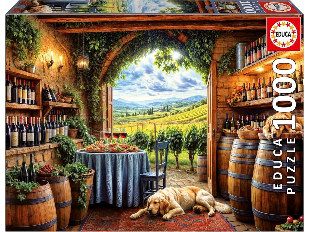 Puzzle 1000 Canes Et Vinum