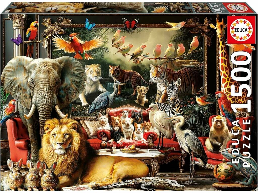 Puzzle 1500 Le manoir des animaux