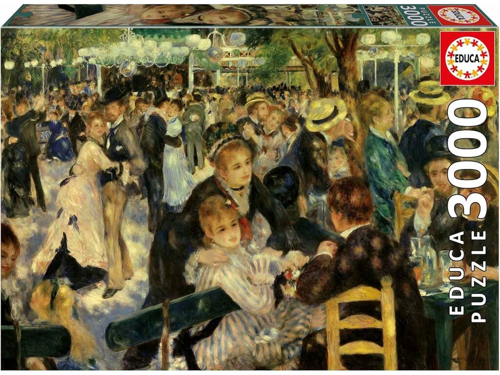 Puzzle 3000 Danse au Moulin De La Galette, Renoir