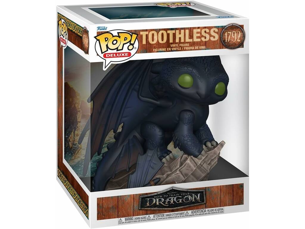 Funko Pop Deluxe Cómo Entrenar a Tu Dragón Figura Desdentado