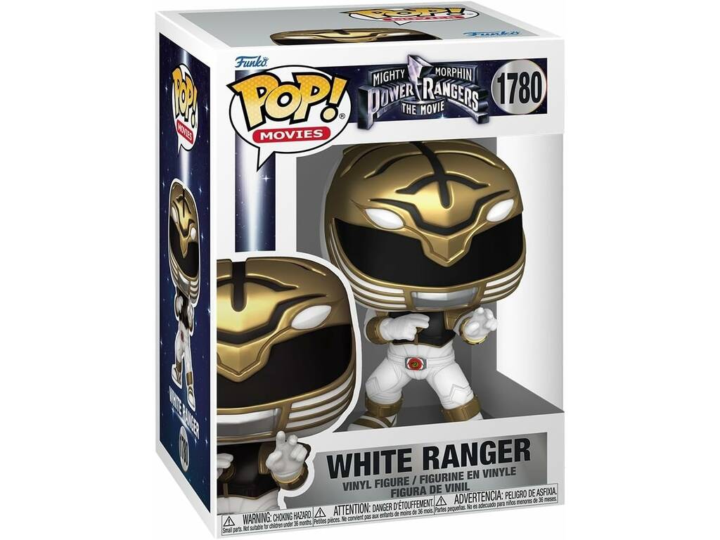 Funko Pop Movies Mighty Morphin Power Rangers The Movie Figura Ranger Blanco