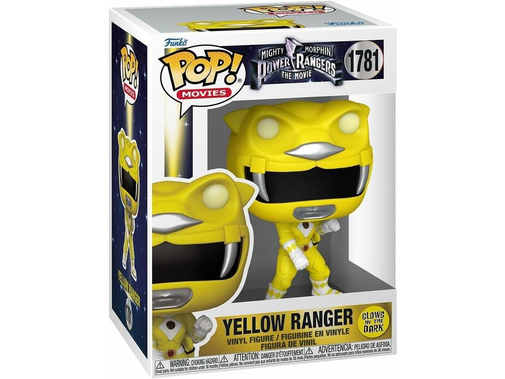 Funko Pop Movies Mighty Morphin Power Rangers The Movie Figura Ranger Amarillo