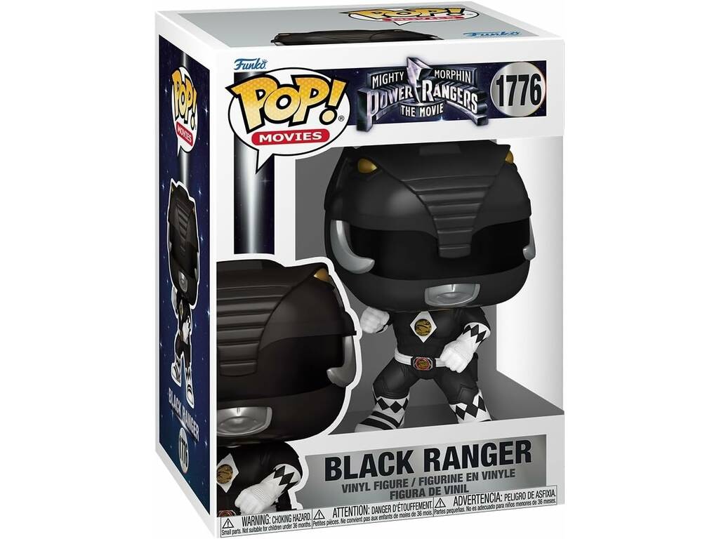 Funko Pop Movies Mighty Morphin Power Rangers The Movie Figura Ranger Negro