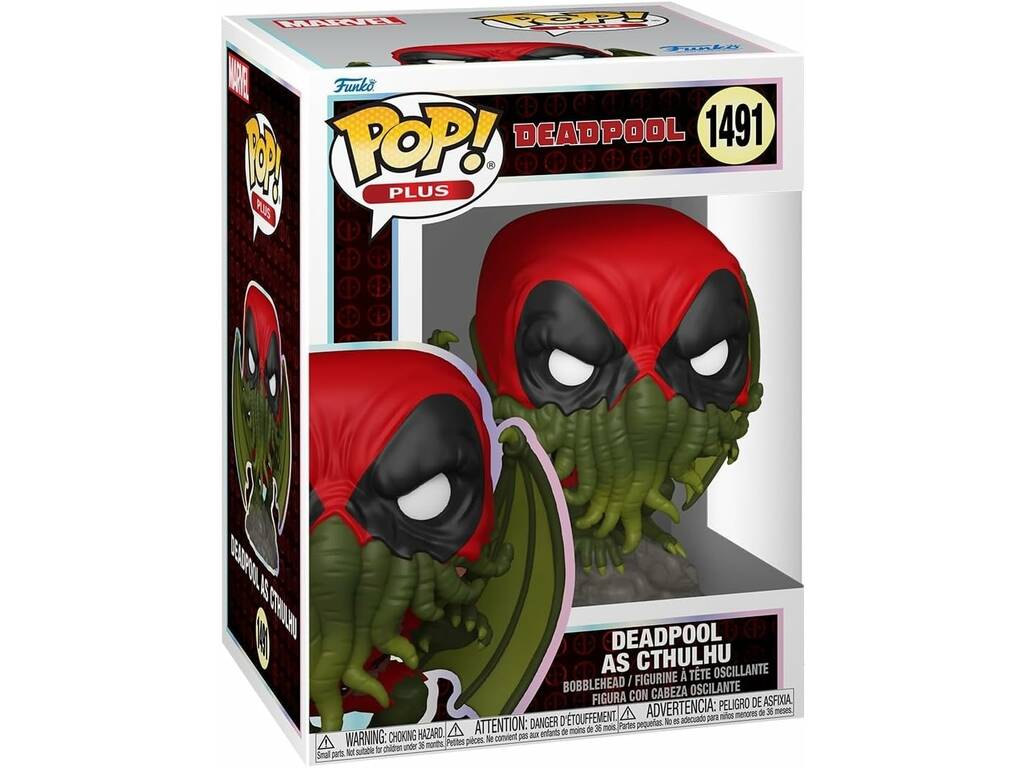 Funko Pop Plus Deadpool Figura Deadpool As Cthulhu con Cabeza Oscilante