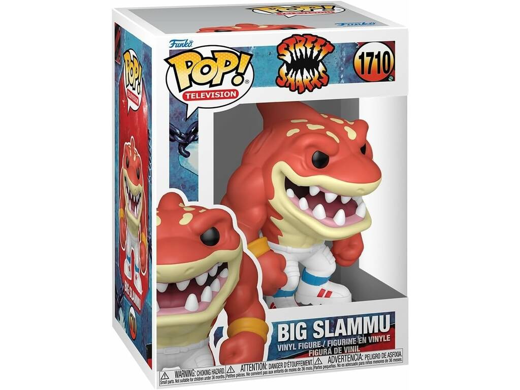 Funko Pop Television Street Sharks Figura Big Slammu