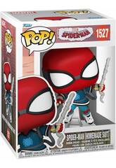 imagen Funko Pop Marvel Tu Amigo y Vecino Spiderman Figura Spiderman Homemade Suit con Cabeza Oscilante