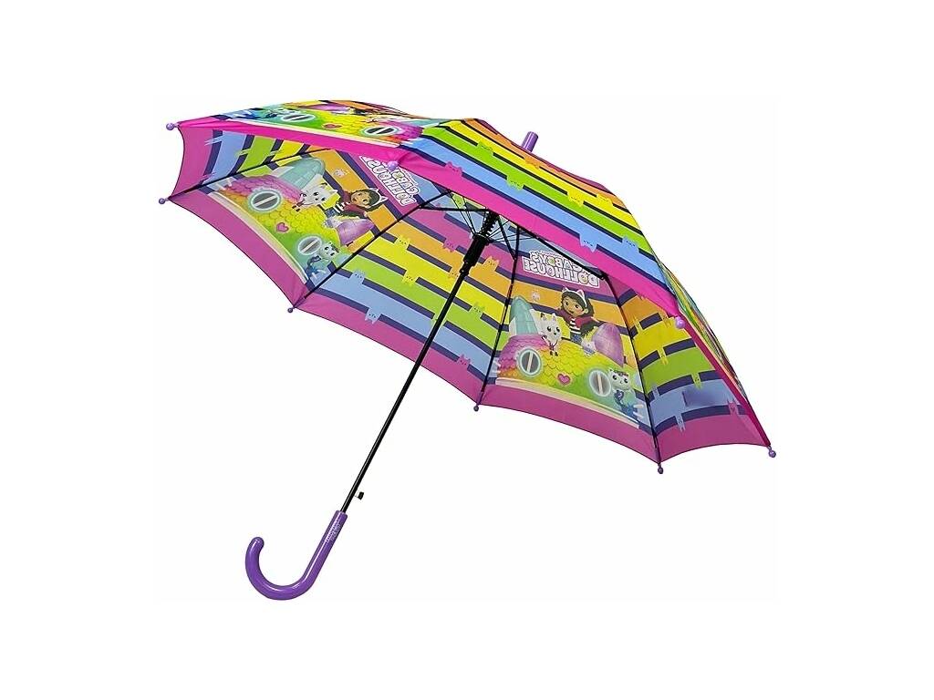 Parapluie de maison de poupée Gabby's avec canne de 48 cm