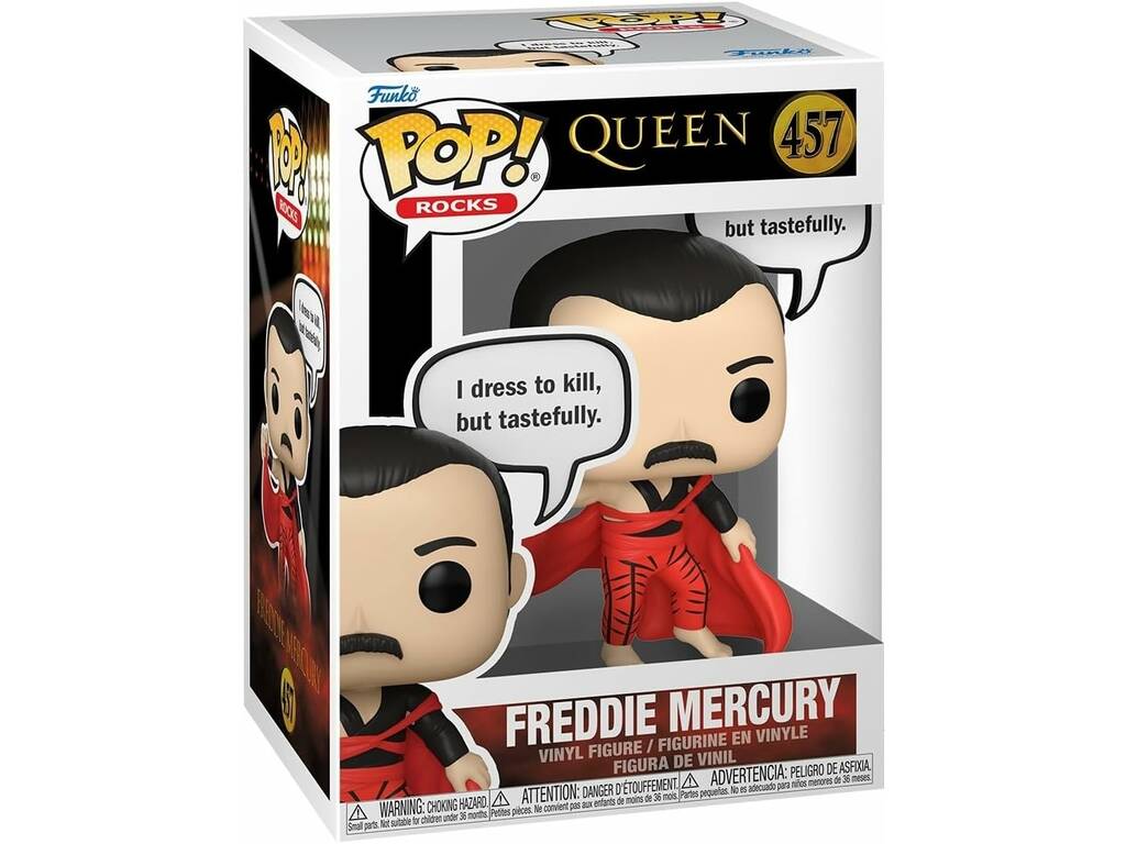 Funko Pop Rocks Queen Figura Freddie Mercury Sayings