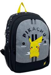 Pokémon Pikachu Mochila Adaptável a Carrinho 40x31x15 Cm