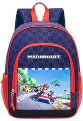 MarioKart Mochila Escolar com Bolsos de 37x27x17 cm
