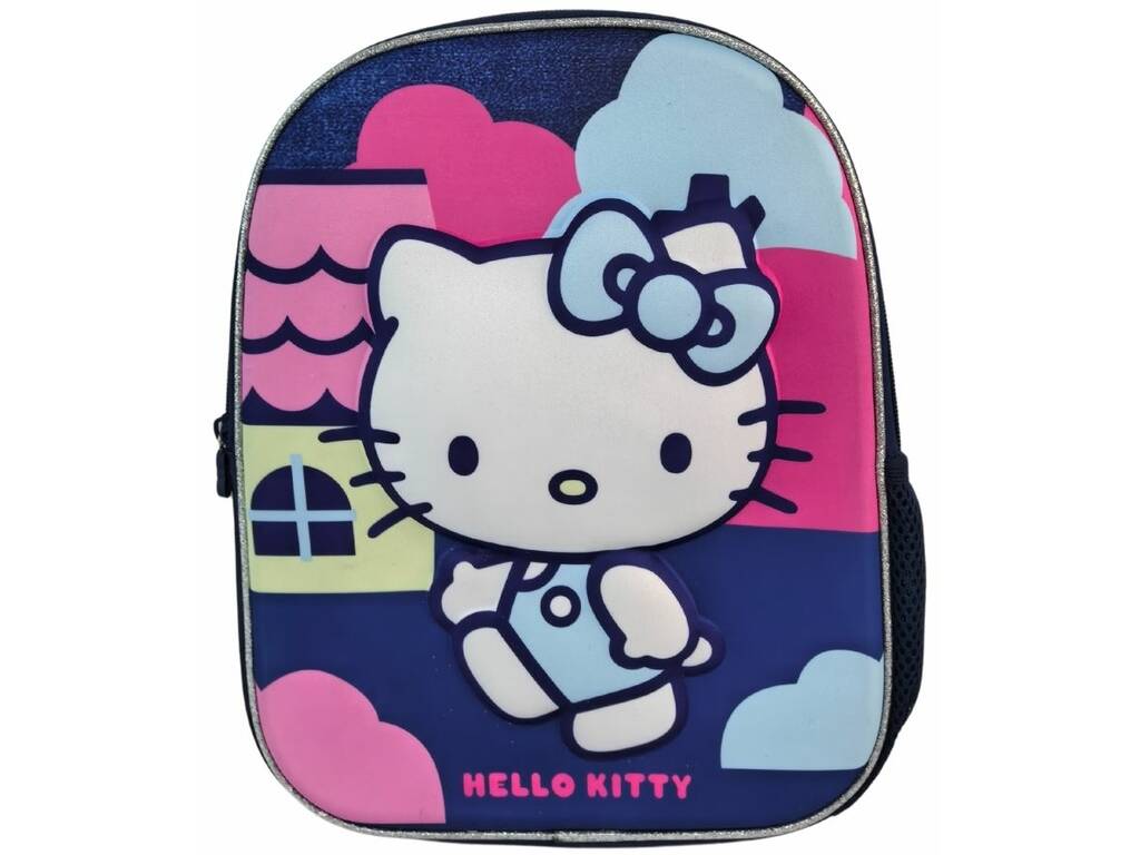 Hello Kitty Mochila Pré-escolar 3D de 30x26x8 cm