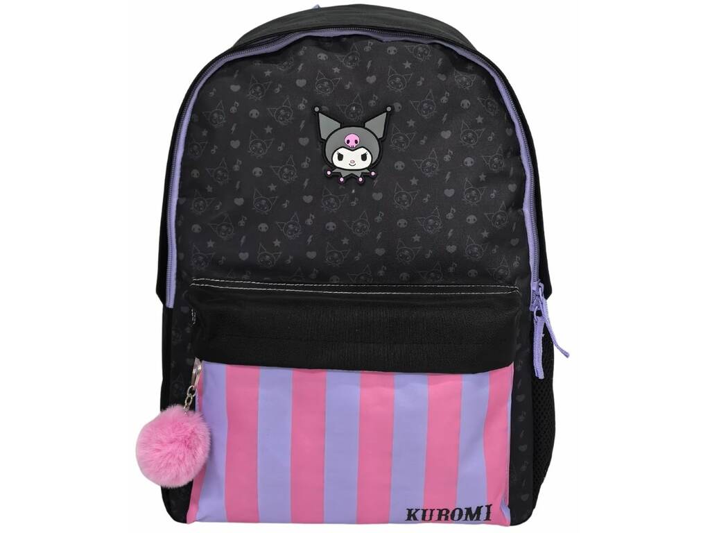 Sac à dos Kuromi avec rembourré adaptable au chariot 42X31X13,5 cm
