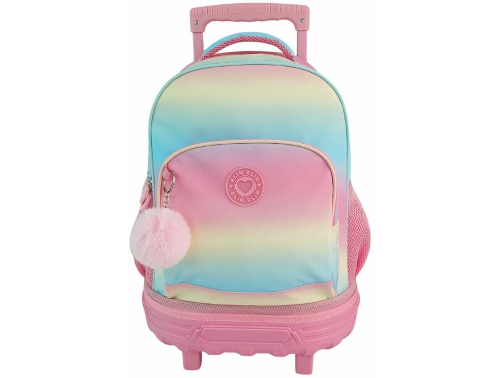 Blin Blin Gradient Pink Trolley Backpack 30X30X20 Cm