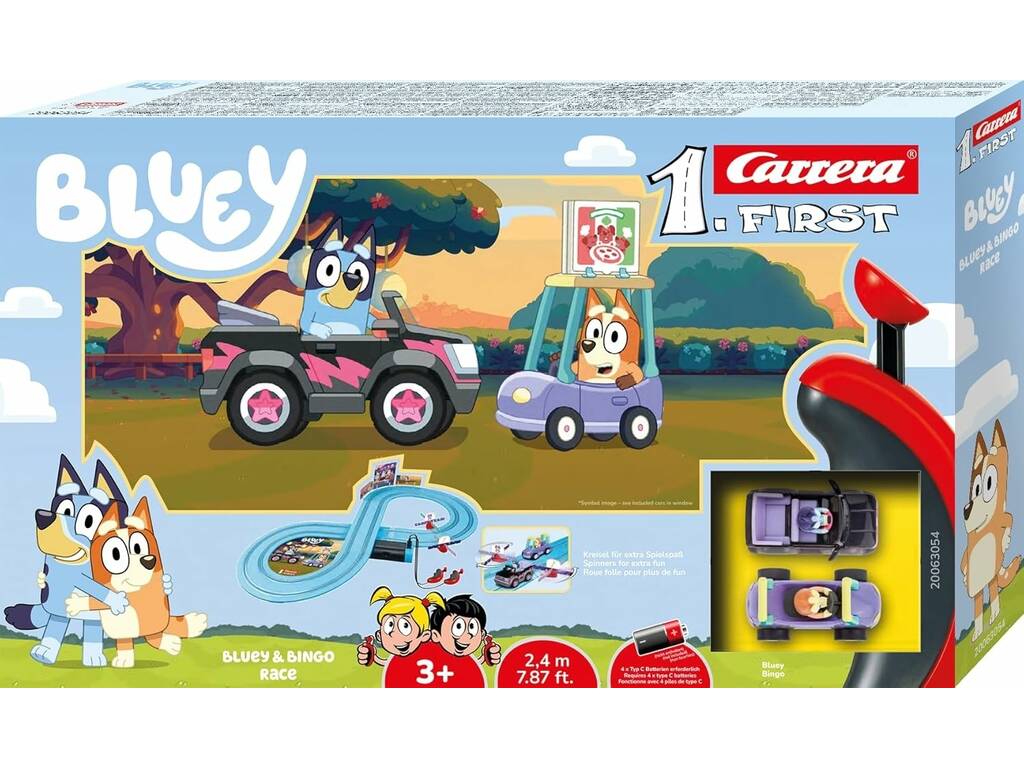 Bluey Carrera 1 Premier circuit Bluey et Bingo Race