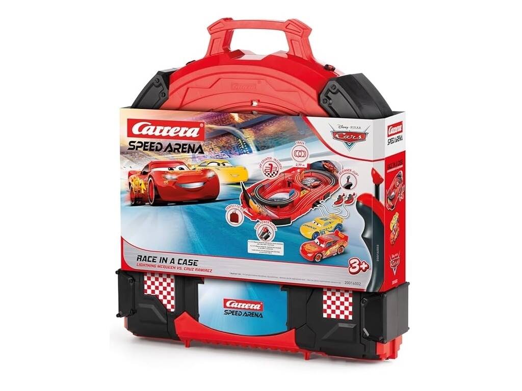 Cars Carrera Circuit Speed Arena avec Lightning McQueen et Cruz Ramirez
