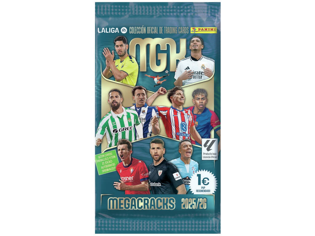 Megacracks 2025-26 Enveloppe avec 6 cartes