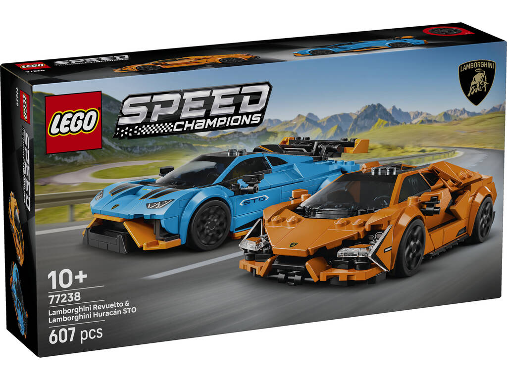 Lego Speed Champions Lamborghini Revuelto y Huracán STO