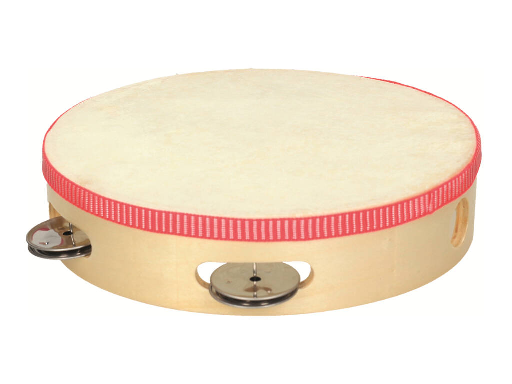 Tambourin en bois de 20,5 cm