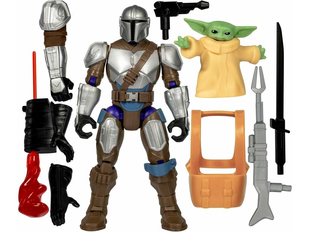 Star Wars MixMashers Figura Deluxe The Mandalorian con Accesorios