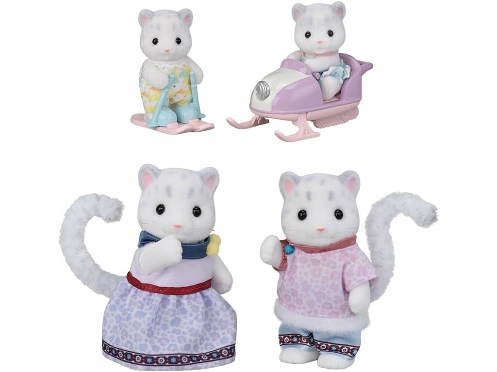 Sylvanian Families Pack Familia Leopardo de las Nieves