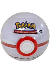 imagen Pokémon TCG Lata Poké Ball con 3 Sobres y Pegatinas