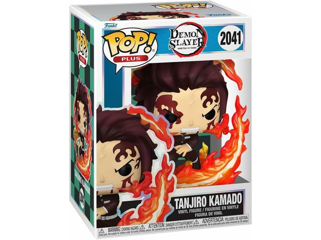 Funko Pop Plus Demon Slayer Figura Tanjiro Kamado Respiración Solar