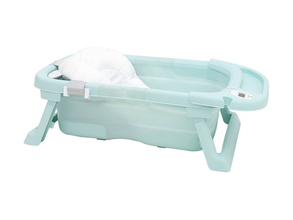 Baignoire pliante bleue avec hamac