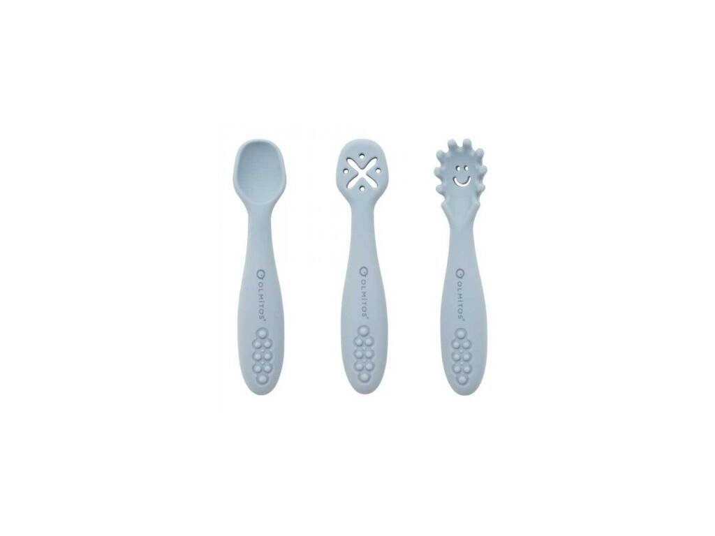 Set de couverts d'apprentissage gris
