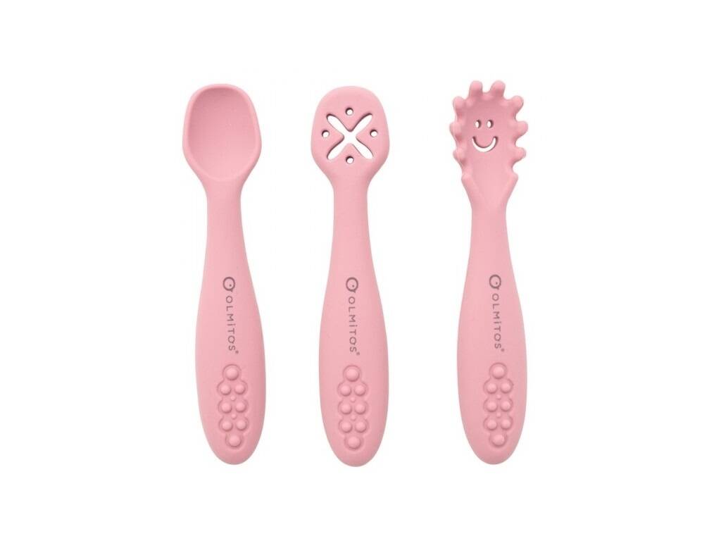 Set de couverts d'apprentissage rose