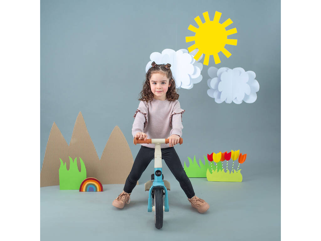 Tricycle multifonction Gyro 5 en 1 Couleur bleue