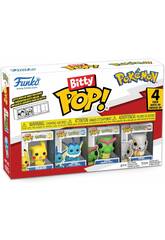 imagen Funko Bitty Pop Pokémon Pack 4 con Pikachu