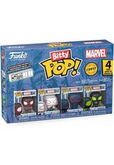 imagen Funko Bitty Pop Marvel Spiderman Pack 4 con Miles Morales